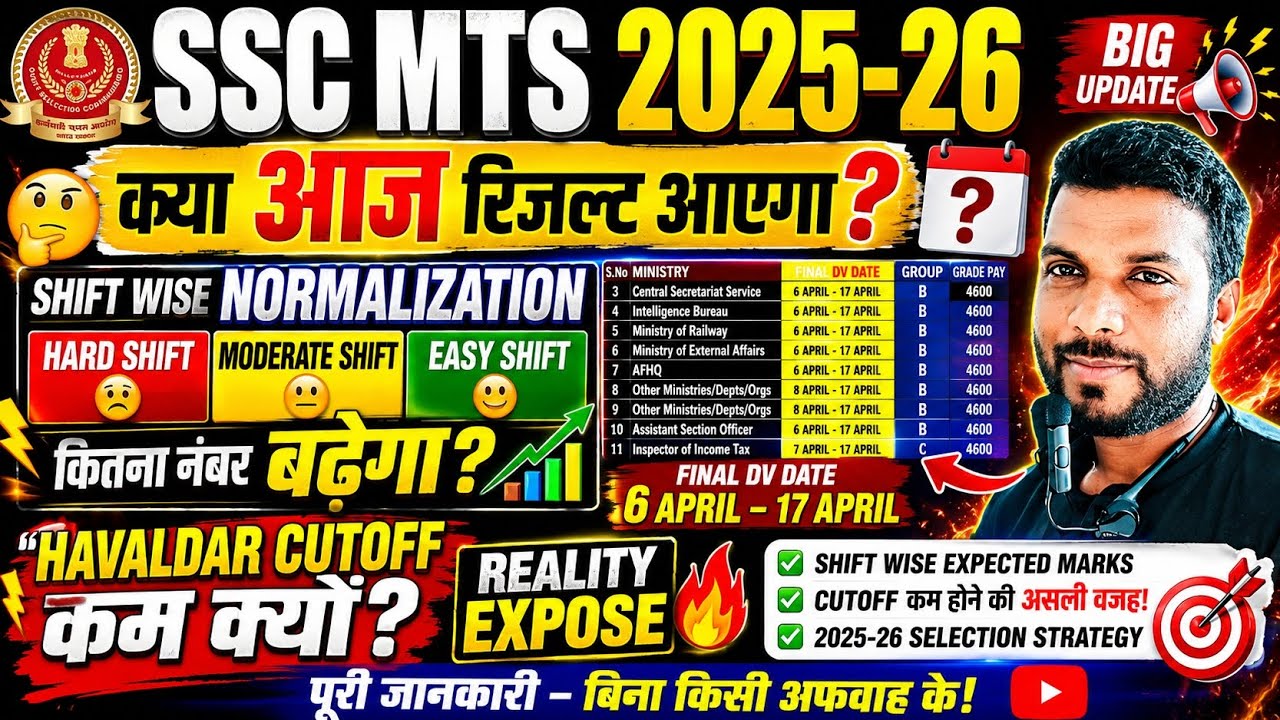 SSC MTS RESULT 2026🔴LIVE UPDATE⚡WHEN WILL THE SSC MTS RESULT BE DECLARED?🎯RESULT OUT TODAY✅ #sscmts