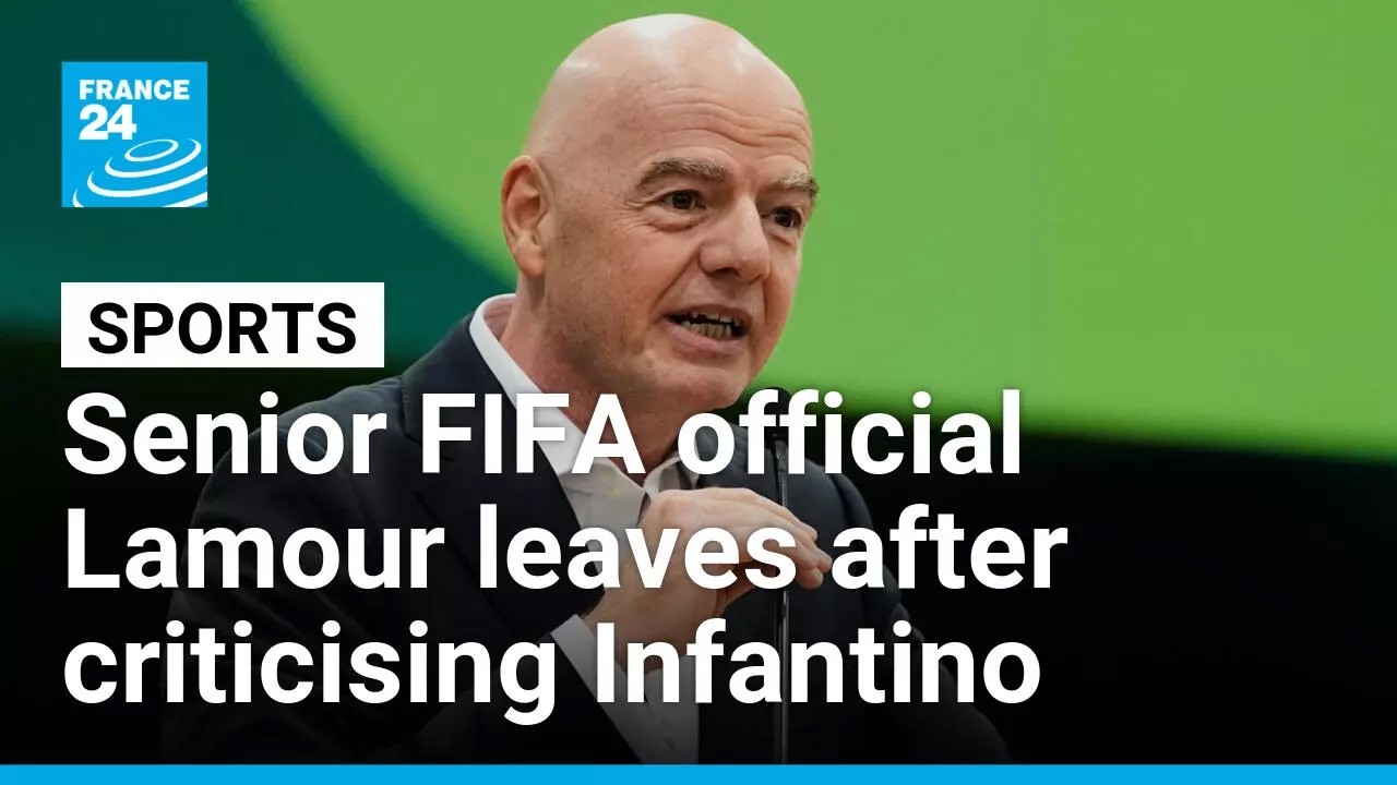 Senior FIFA official FIFA Kevin Lamour leaves after criticising Gianni Infantino &bull; FRANCE 24