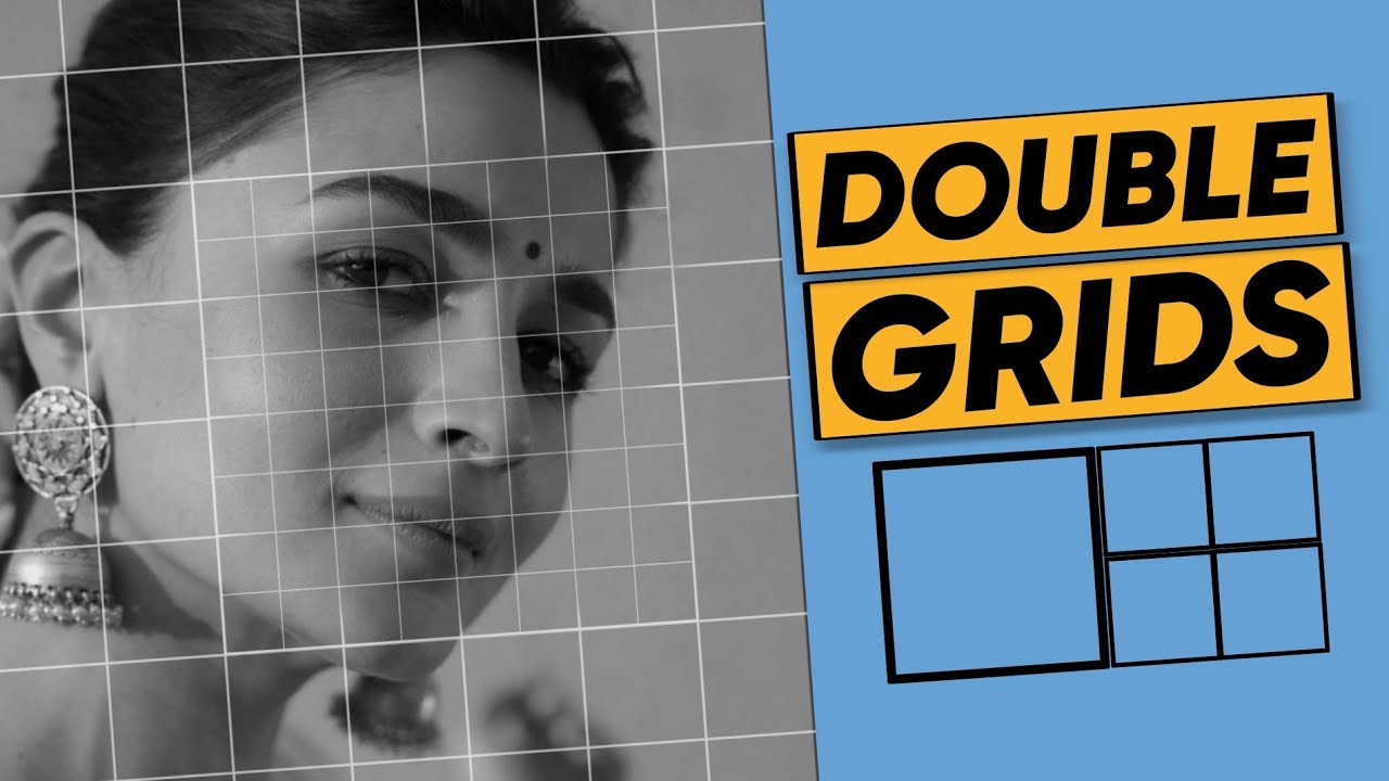 How I Draw Double GRIDS on Reference Photos || For Perfect Portrait Outlines 