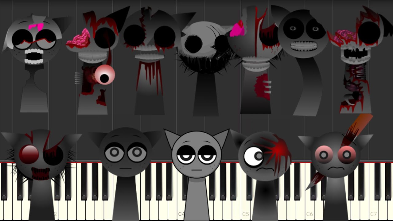 Gray In 18 Phases (Incredibox SPRUNKI) - Piano Tutorial