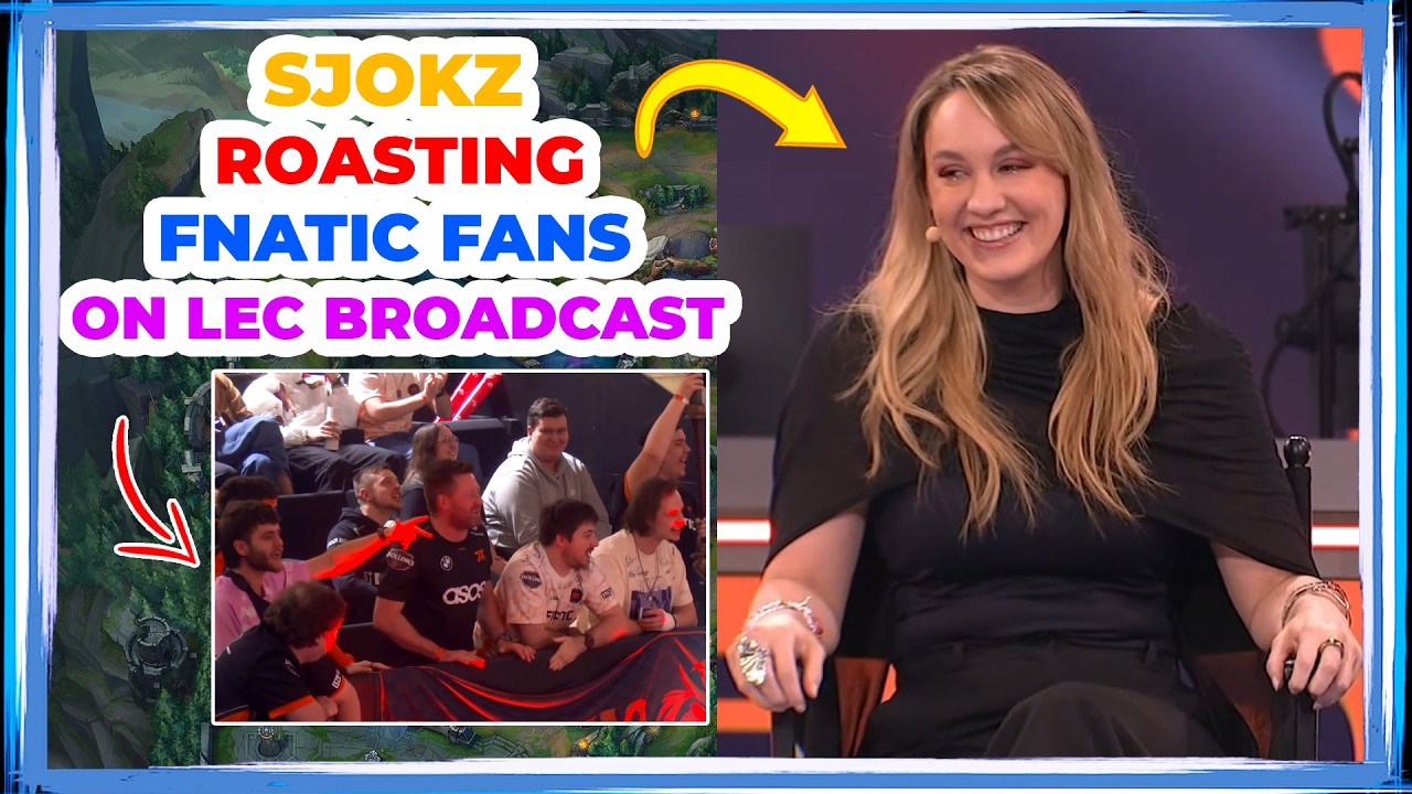 Sjokz ROASTING FNATIC Fans on LEC Broadcast 👀