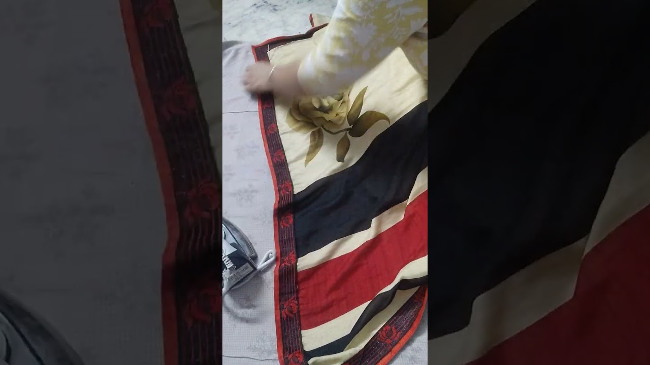 #Quick and easy saree iron #explorepage #youtubevideo 