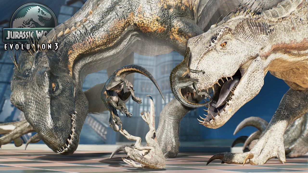 MAŁY INDORAPTOR!! Animacje, interakcje, zjadanie ludzi i walki | Jurassic World Evolution 3