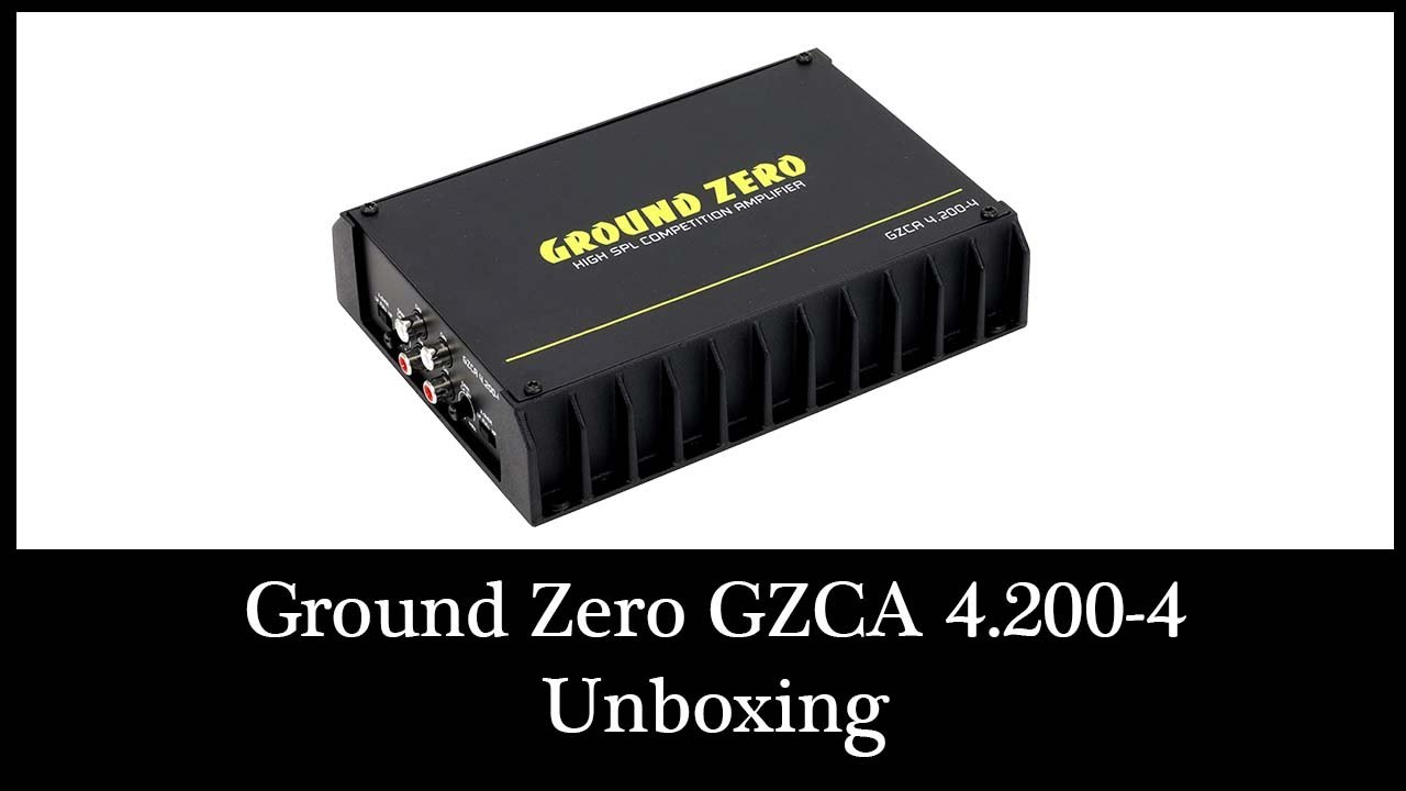 Ground Zero GZCA 4.200-4 4-Kanal Competition Endstufe 1000W RMS Unboxing