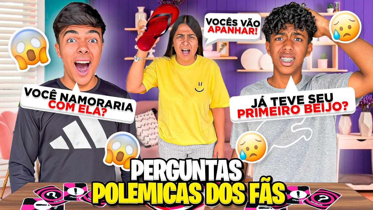 ESTEVÃO E GABRIEL RESPONDENDO PERGUNTAS SUPER POLÊMICAS DOS FÃS!😳ACHO QUE DEU RUIM!