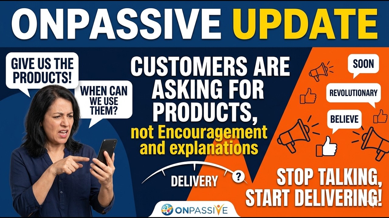 #onpassiveupdates Customers are Asking for Products, not Encouragements