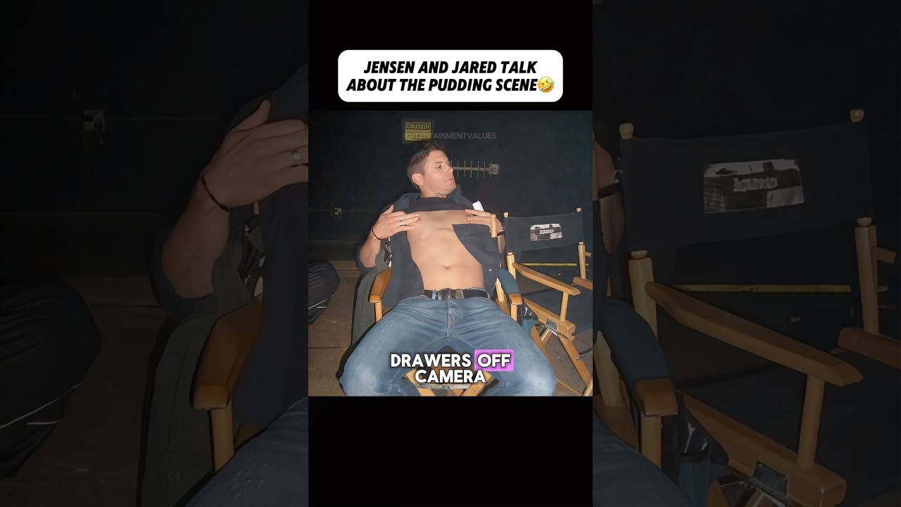 Jensen Ackles And Jared Talk About The Pudding Scene In Supernatural🤣 #shorts #jensenackles