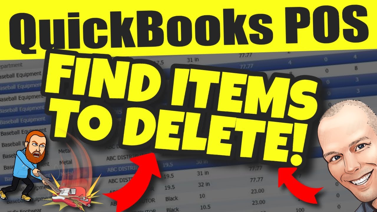 QuickBooks POS: Поиск товаров для удаления из складских запасов