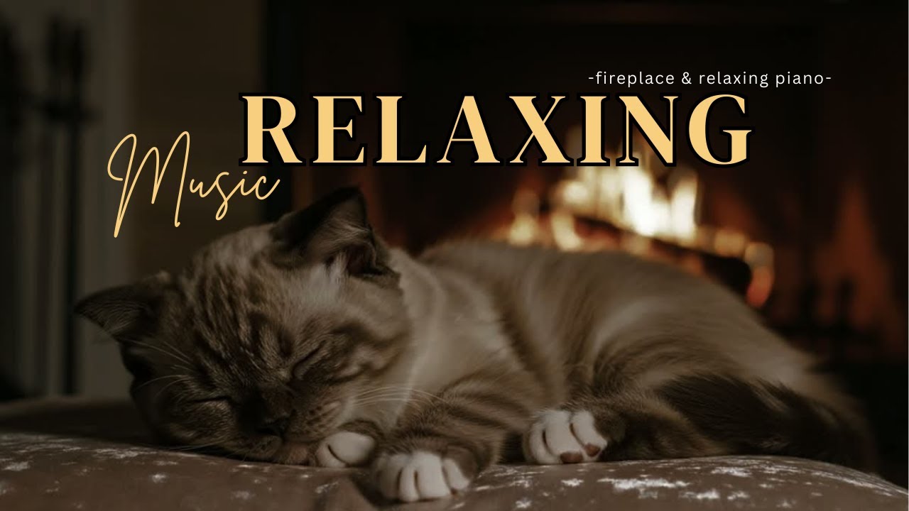 Warm Fireplace Ambience with Emotional Piano