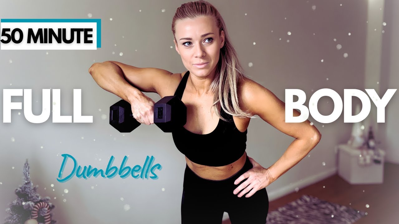 50-Min Full Body Dumbbell Workout – Build Muscle & Burn Fat | No Jumping, No Repeat | ANNAFITG