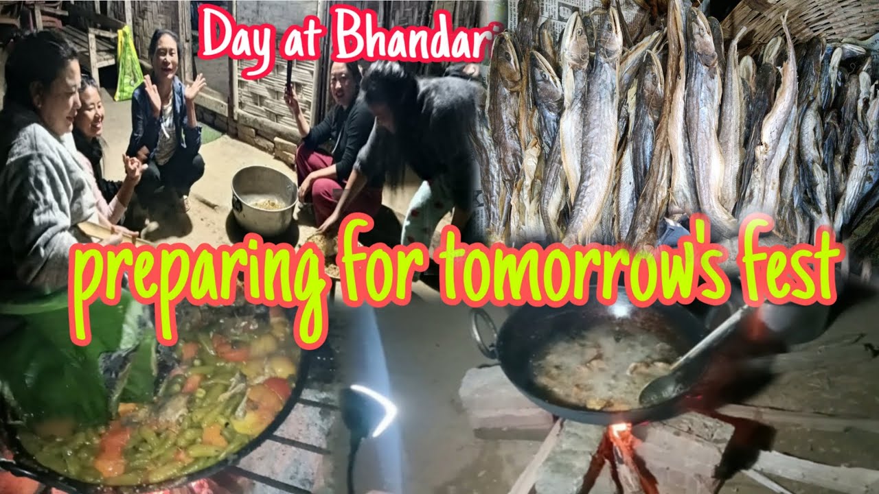 The whole day is busy preparing for tomorrow's fest.We went to merapani to buy dry fish, fresh fish 