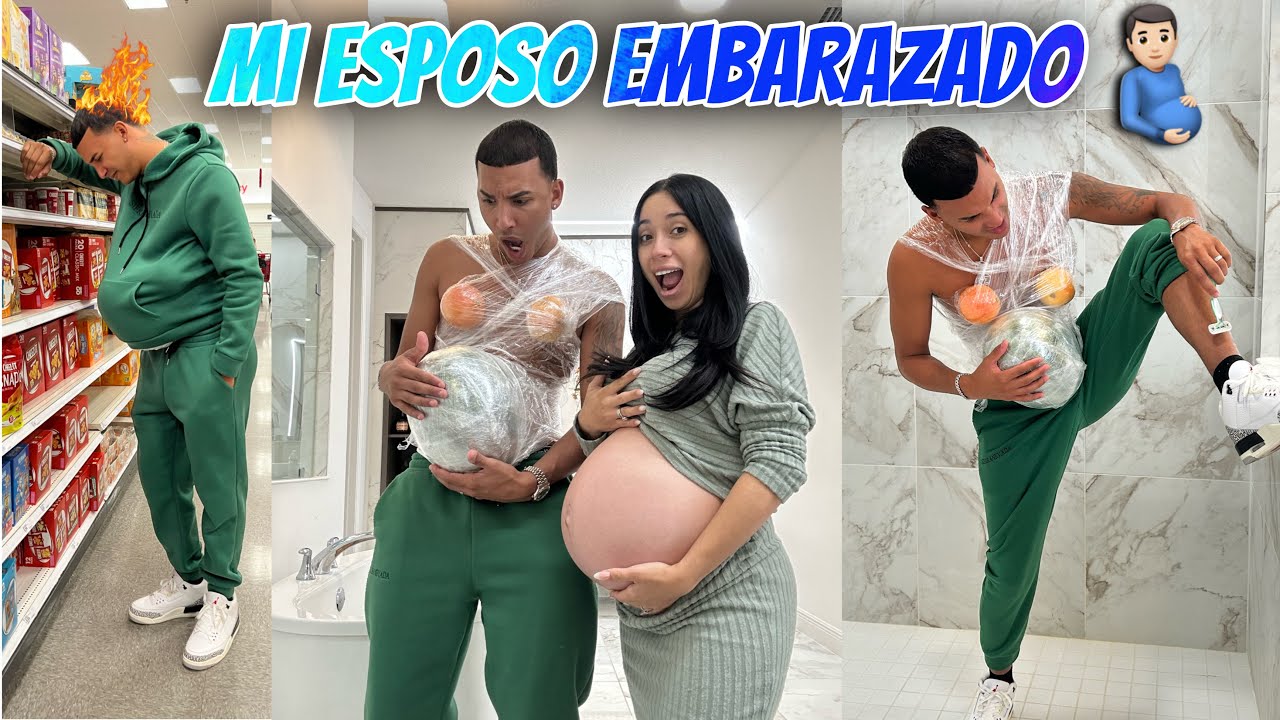 MI ESPOSO EMBARAZADO POR UN DIA 😭 SUFRIÓ 😂
