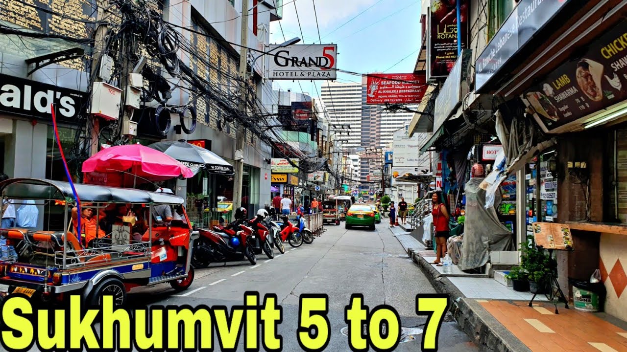 Sukhumvit Road Soi 5 to soi 7 | Arab Street in Bangkok | เดินเล่นถนนสุขุมวิท ซอย 5 - 7