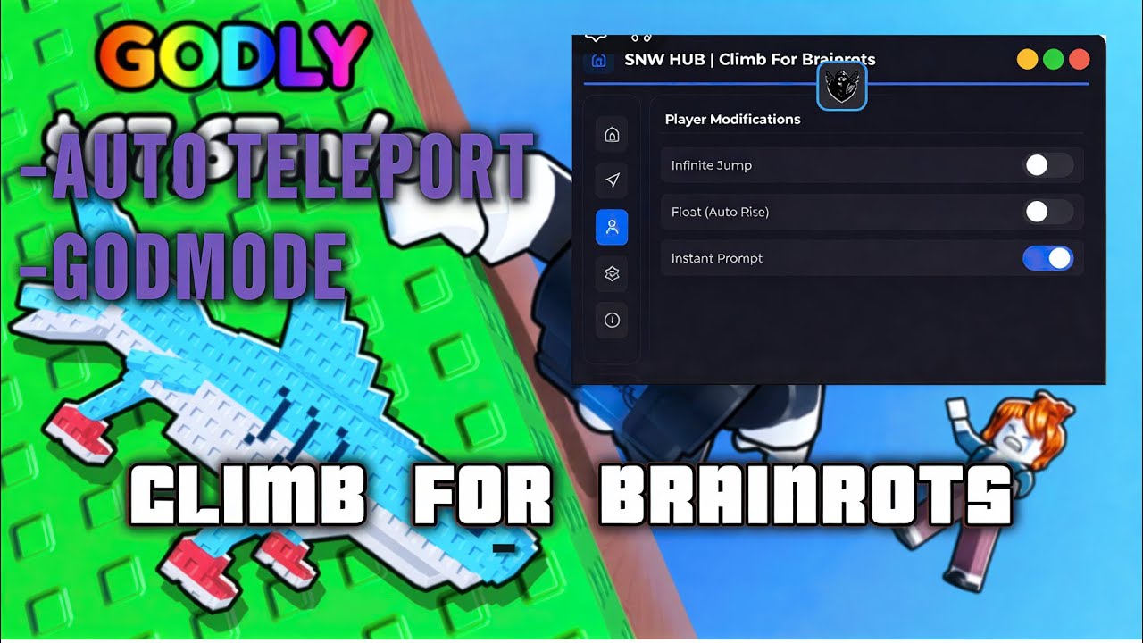 [🧬] CLIMB FOR BRAINROTS SCRIPT 2026 🔥 | AUTO CLIMB + GODMODE + TELEPORT [NO KEY 100%]🔥