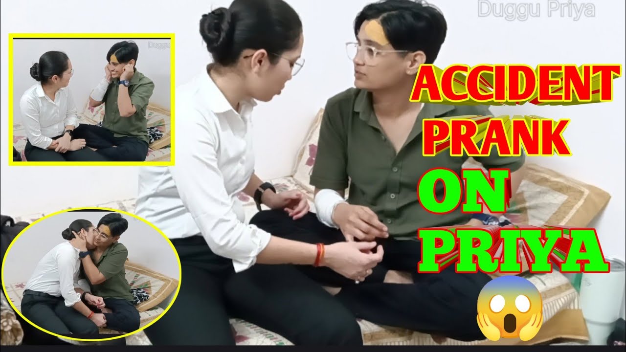 Duggu ne kiya Priya ke sath Accident Prank 🤣//lesbian couple vlog 🏳️‍🌈@duggu-priya #lgbt #lesbian