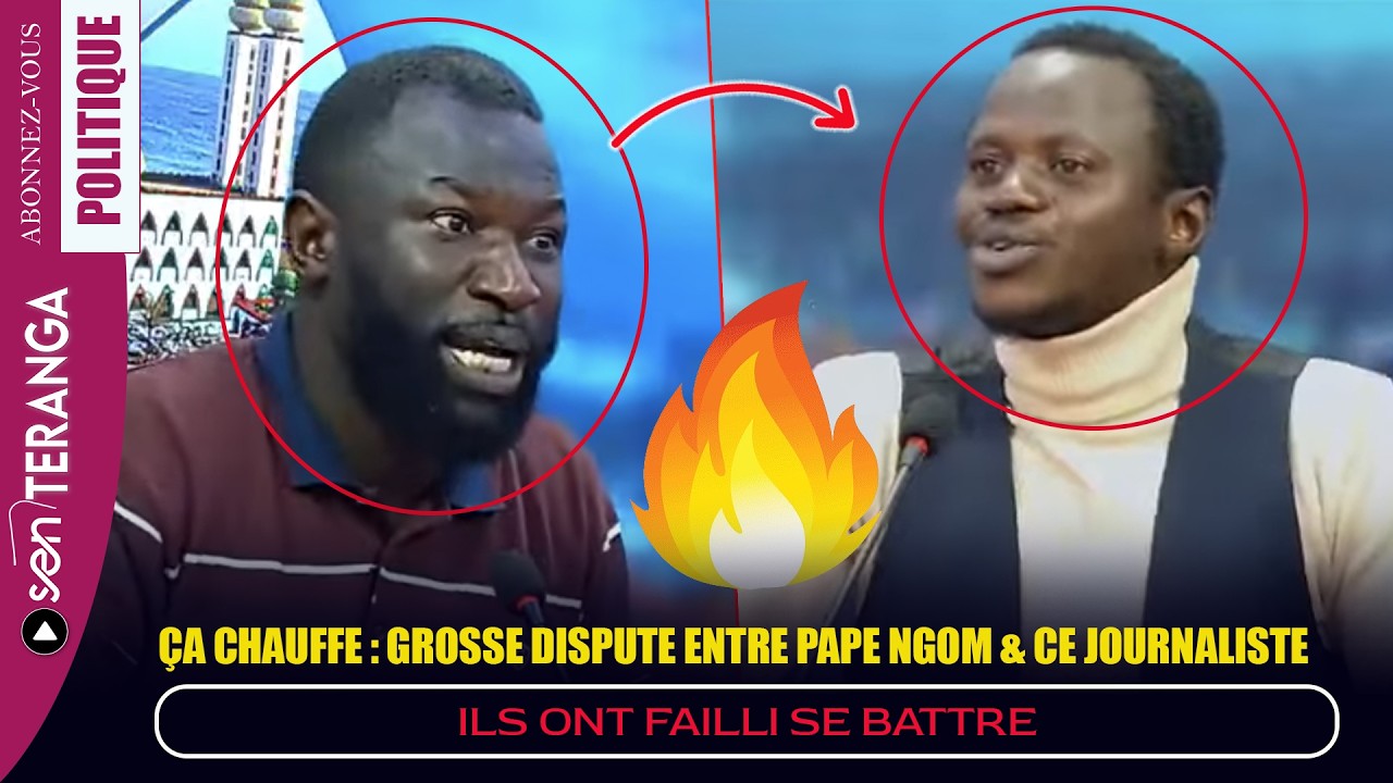 Ça Chauffe : Grosse dispute entre Pape Ngom & ce journaliste 