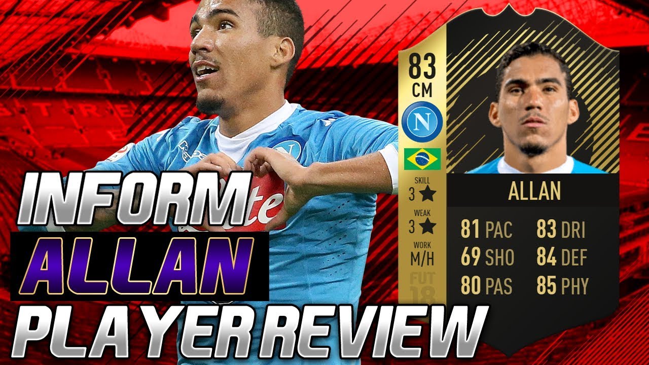 INFORM ALLAN (83) PLAYER REVIEW! FIFA 18 ULTIMATE TEAM!