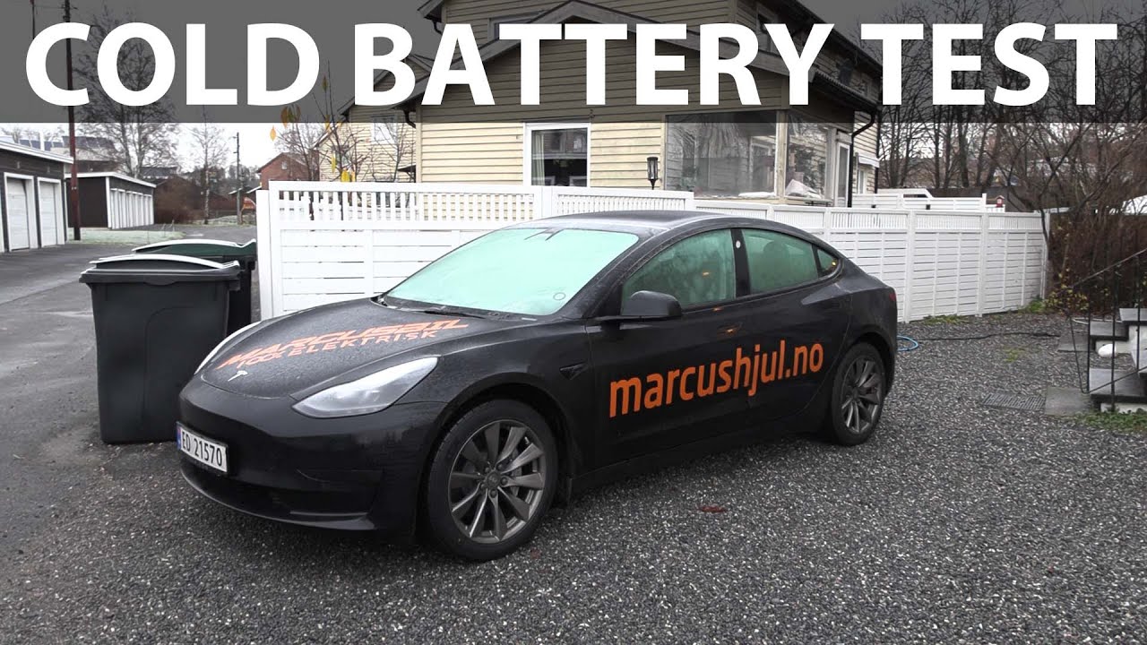 Tesla Model 3 SR+ LFP cold weather testing