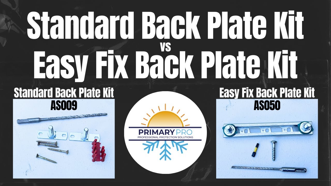 Primary Pro Standard Back Plate Kit vs Primary Pro Easy Fix Back Plate Kit