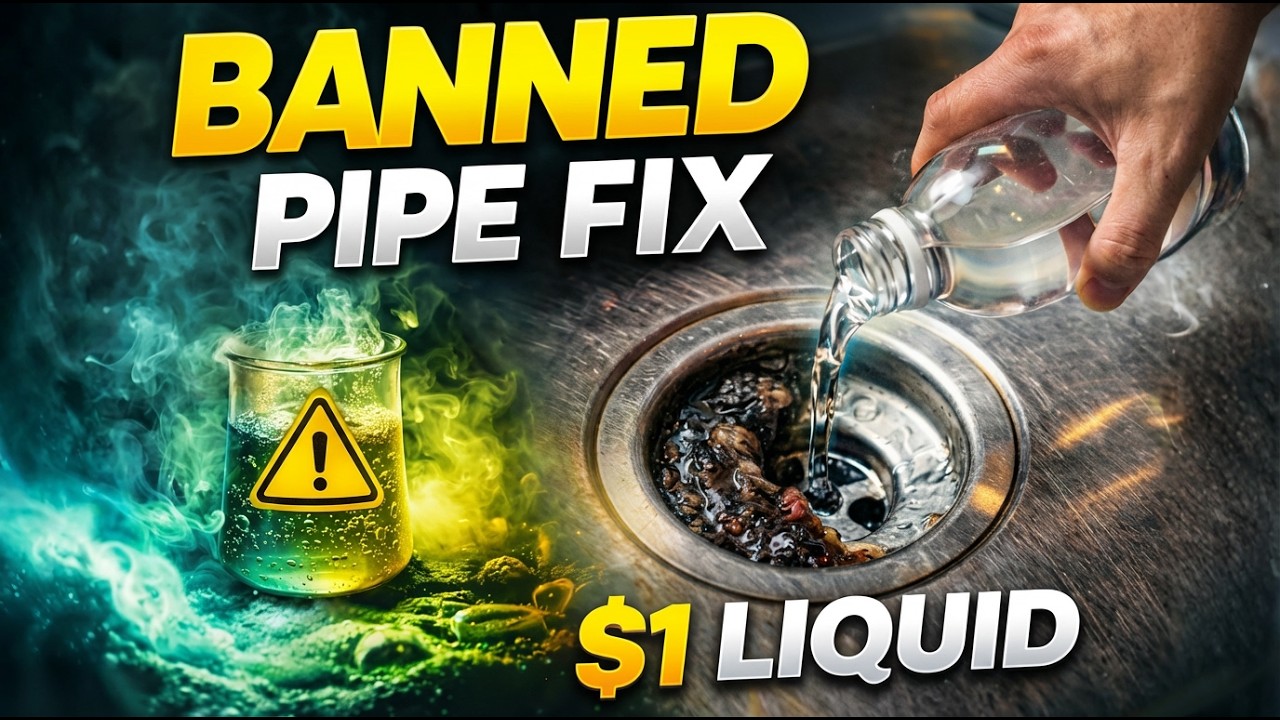 This $1 Liquid DESTROYS Any Drain Clog in Minutes… Plumbers Hate This Trick