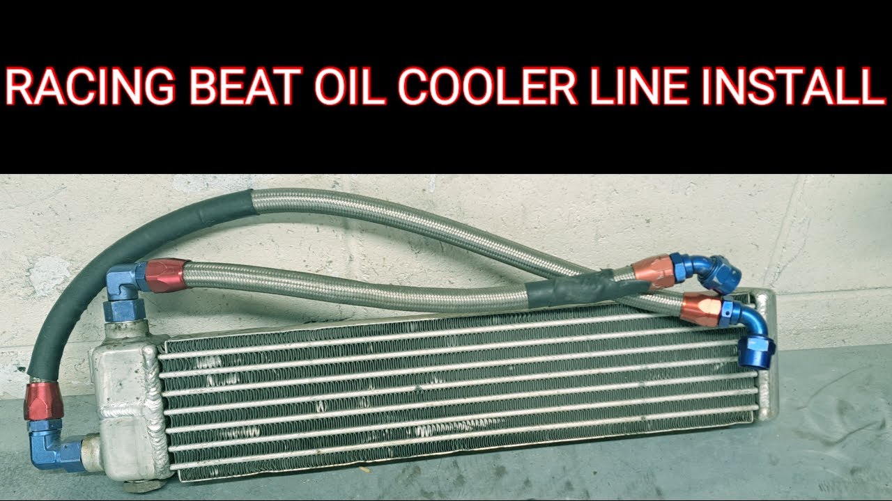 How To Install Oil Cooler Lines on FC RX7 Racing Beat Stainless Lines