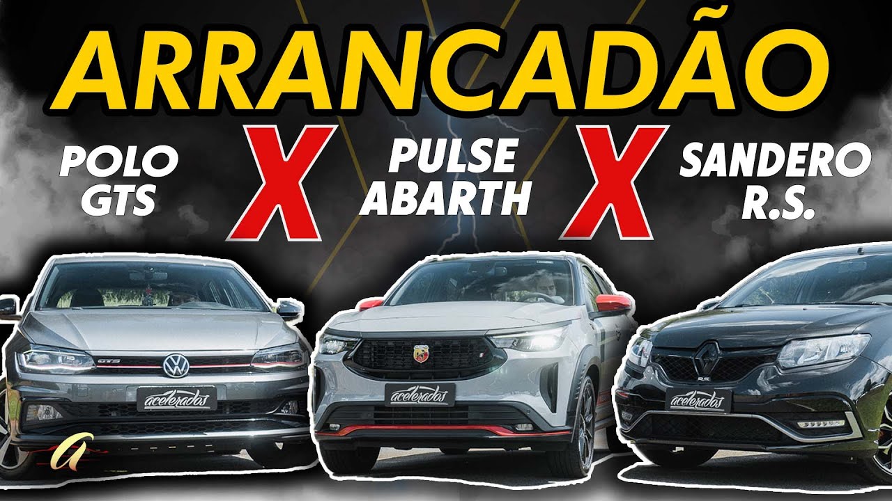 QUEM VENCE O PULSE ABARTH? Polo GTS e Sandero R.S. enfrentam o novato na nossa reta?