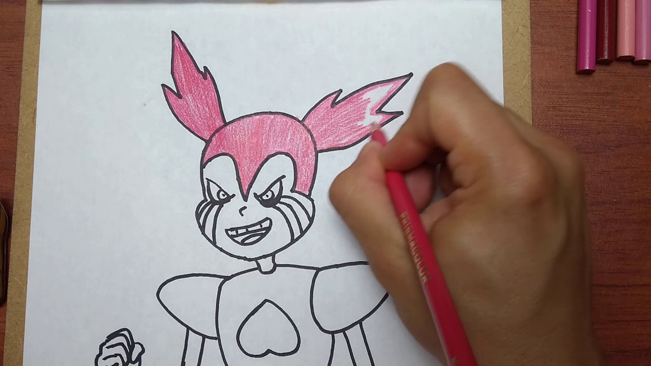 Cómo DIBUJAR y PINTAR a 😨SPINELA MALVADA 😱 de Steven universe/how to DRAW And PAINT  BAD SPINELA