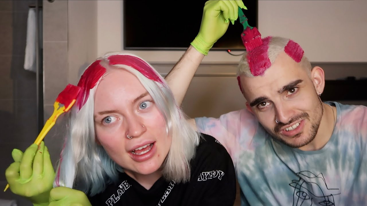 dying our hair in a hotel room at 2 am