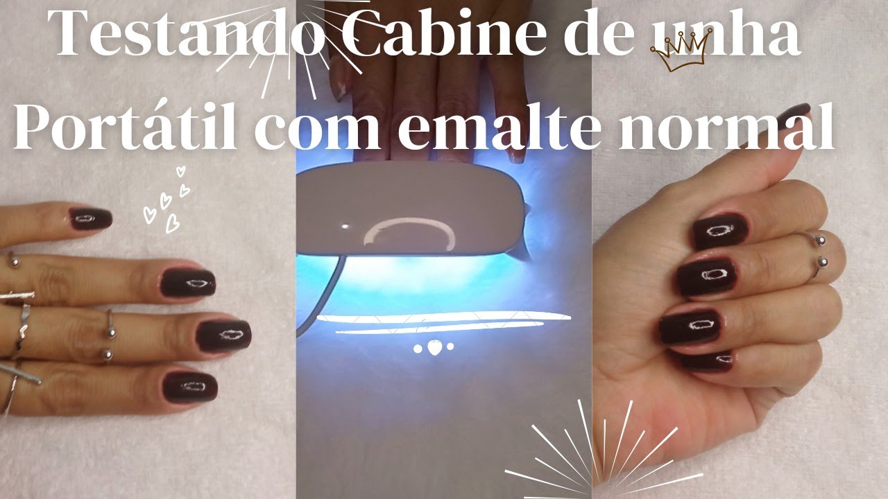 Mini Cabine Led UV Shopee - seca esmalte normal?!