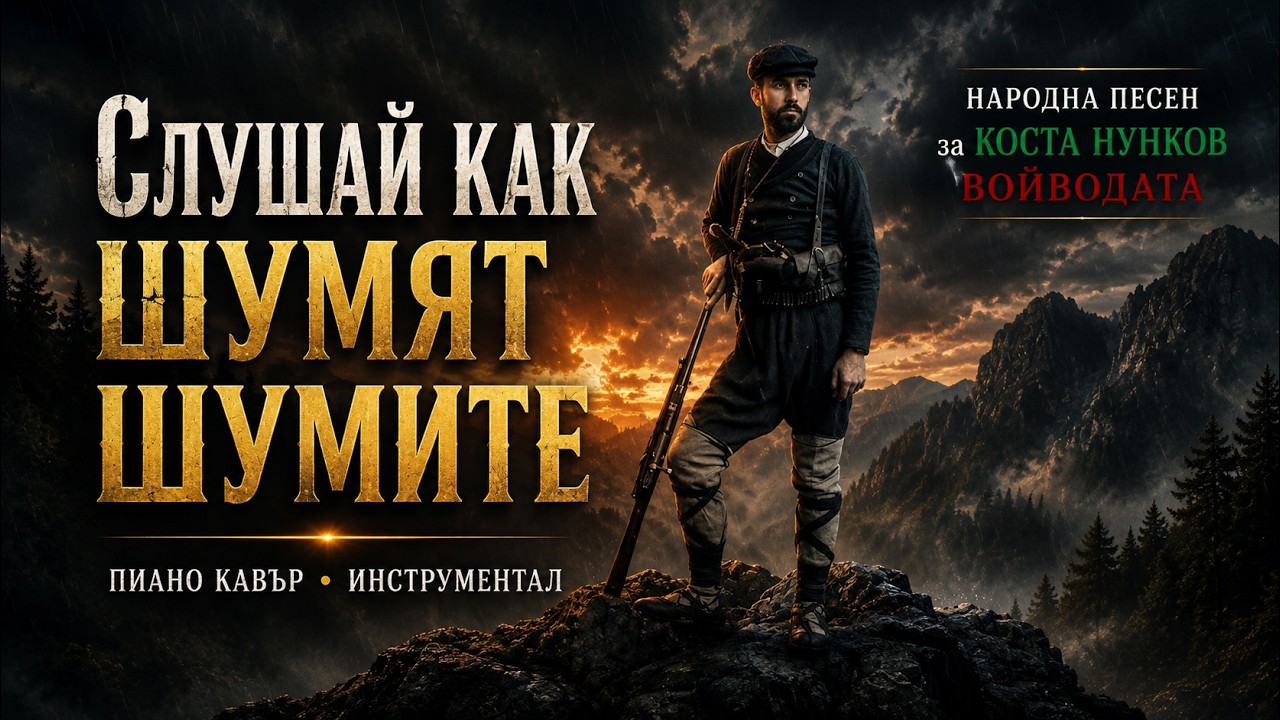 Слушай как шумят шумите | Коста Нунков (Коста Войводата) | Пиано кавър (Инструментал) 🇧🇬
