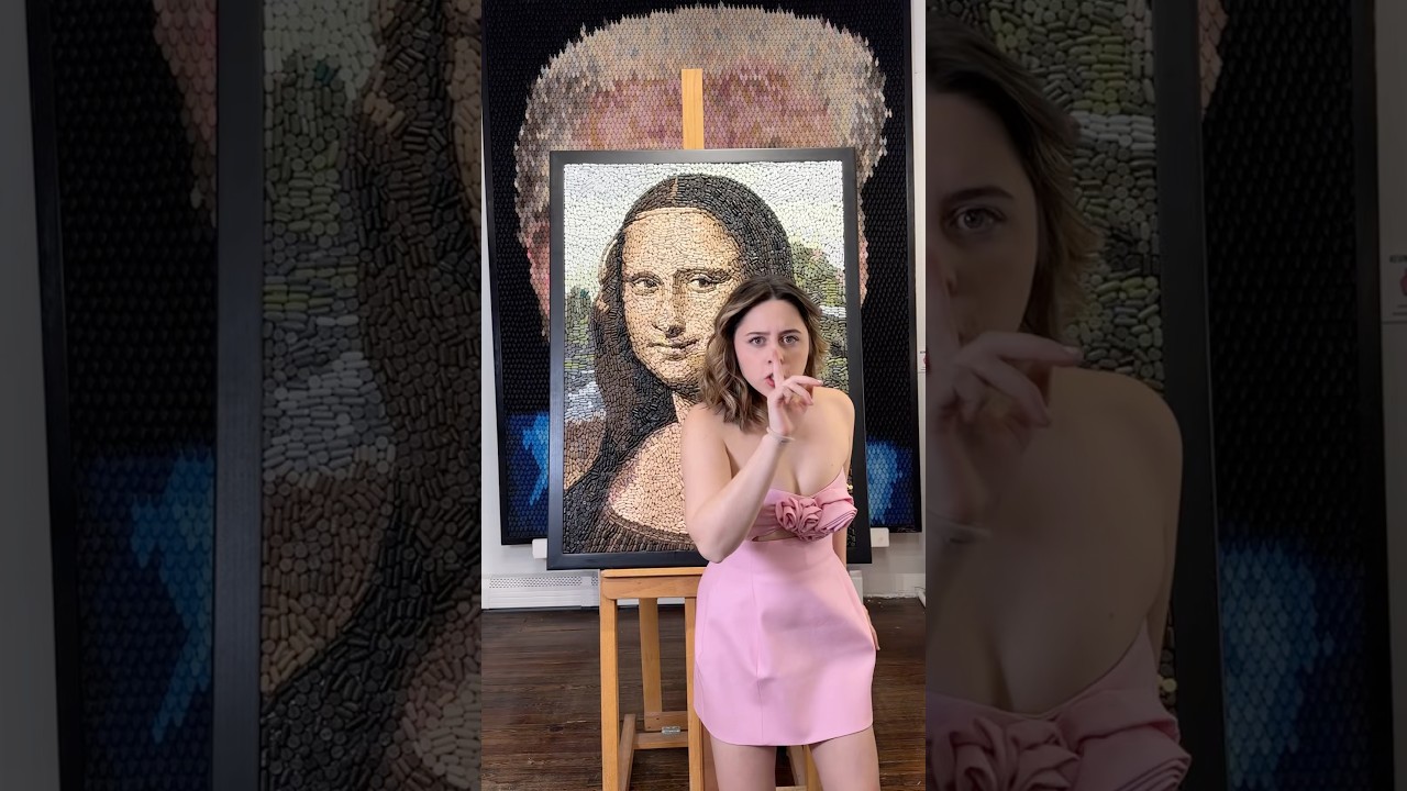 Sneaky snacks 🤫 Mona Lisa art by @kevinchampeny1661