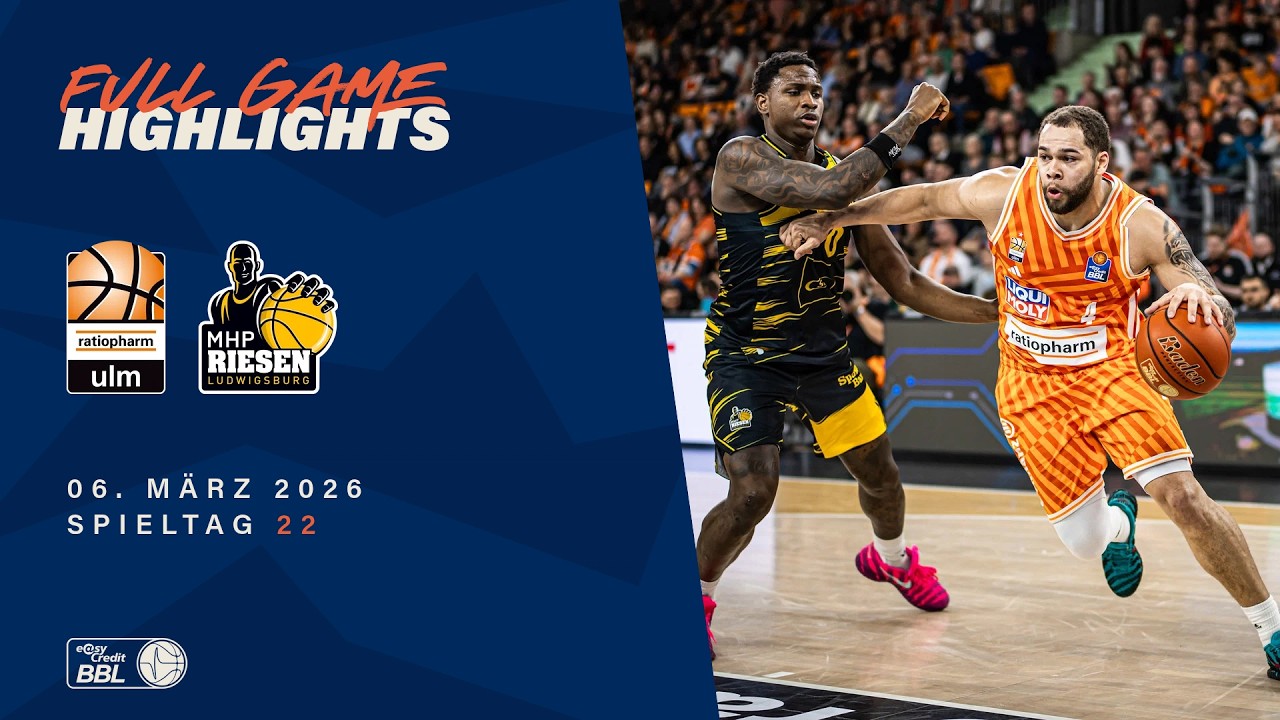 Ratiopharm Ulm vs. MHP RIESEN Ludwigsburg - Full Game Highlights - Spieltag 22, 25/26