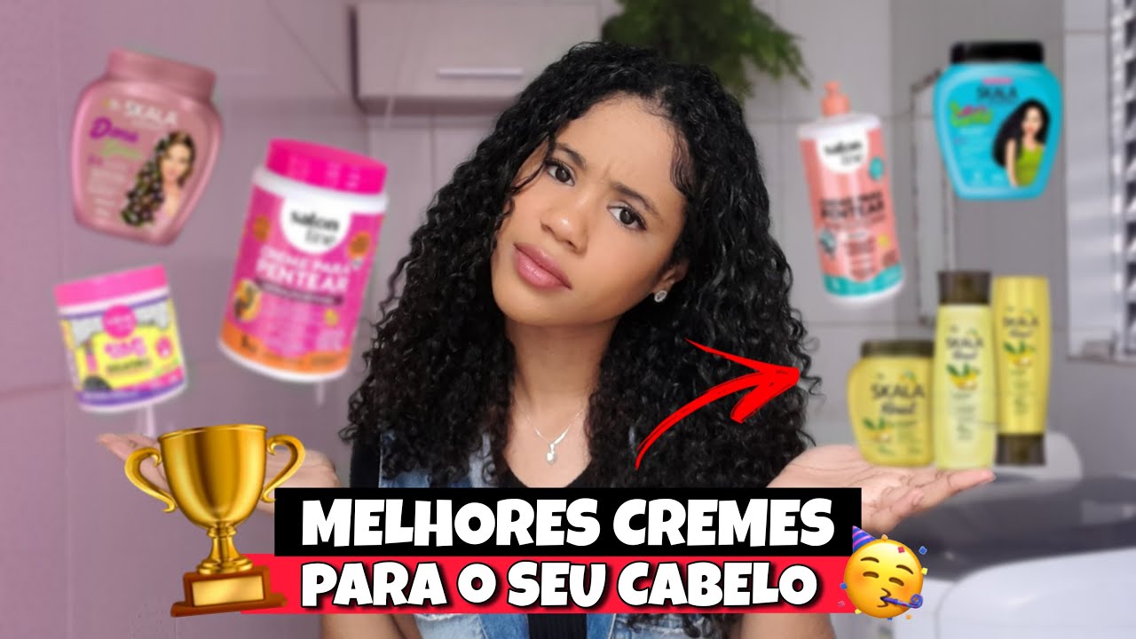 🏆 TOP 10 MELHORES CREMES para cabelos CRESPOS/CACHEADOS 📌