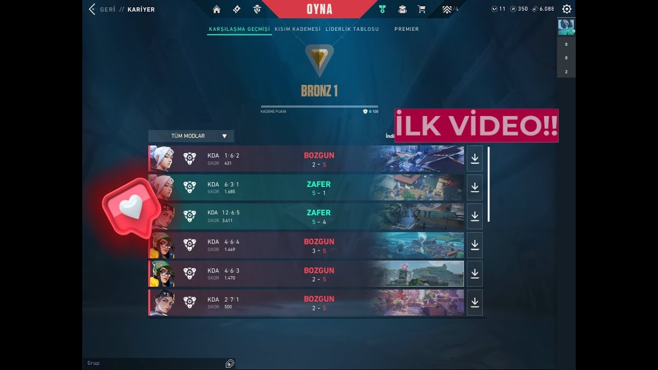 VALORANTTA GELİŞİYORUM! (ilk videom&hearts;)