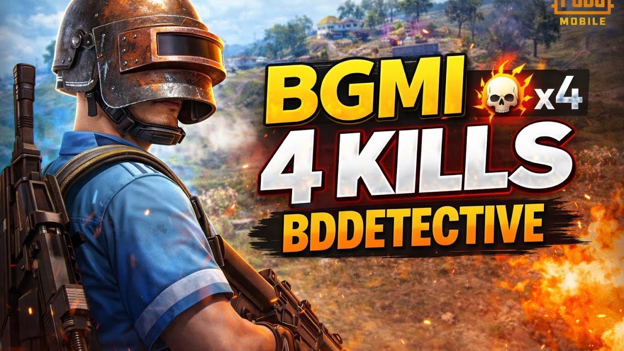 BGMI 4 Kills Gameplay 🔥 | Bddetective Attitude Play | BGMI Hindi