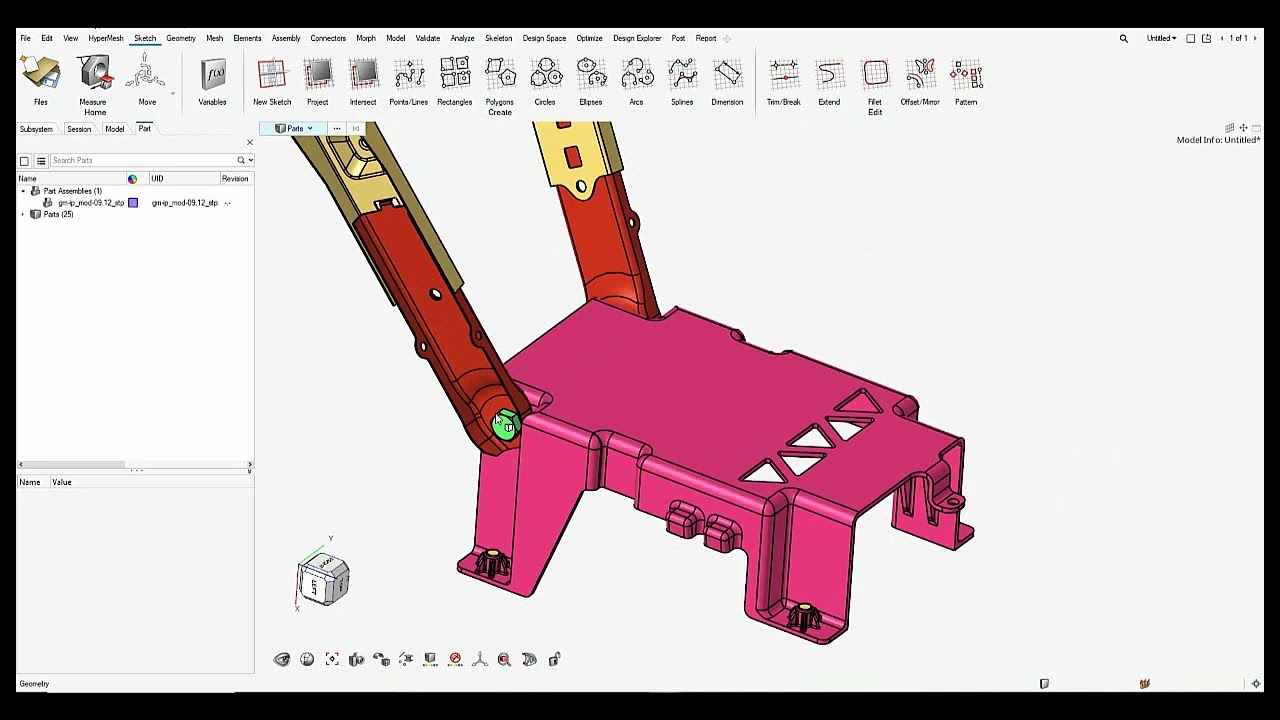 Part Browser Workflow For Batch Meshing Sheet Metal Parts