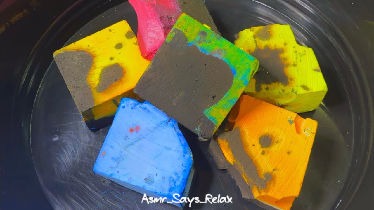 ASMR: Black and Colorful dyed @punkandprettyasmr Gym Chalk