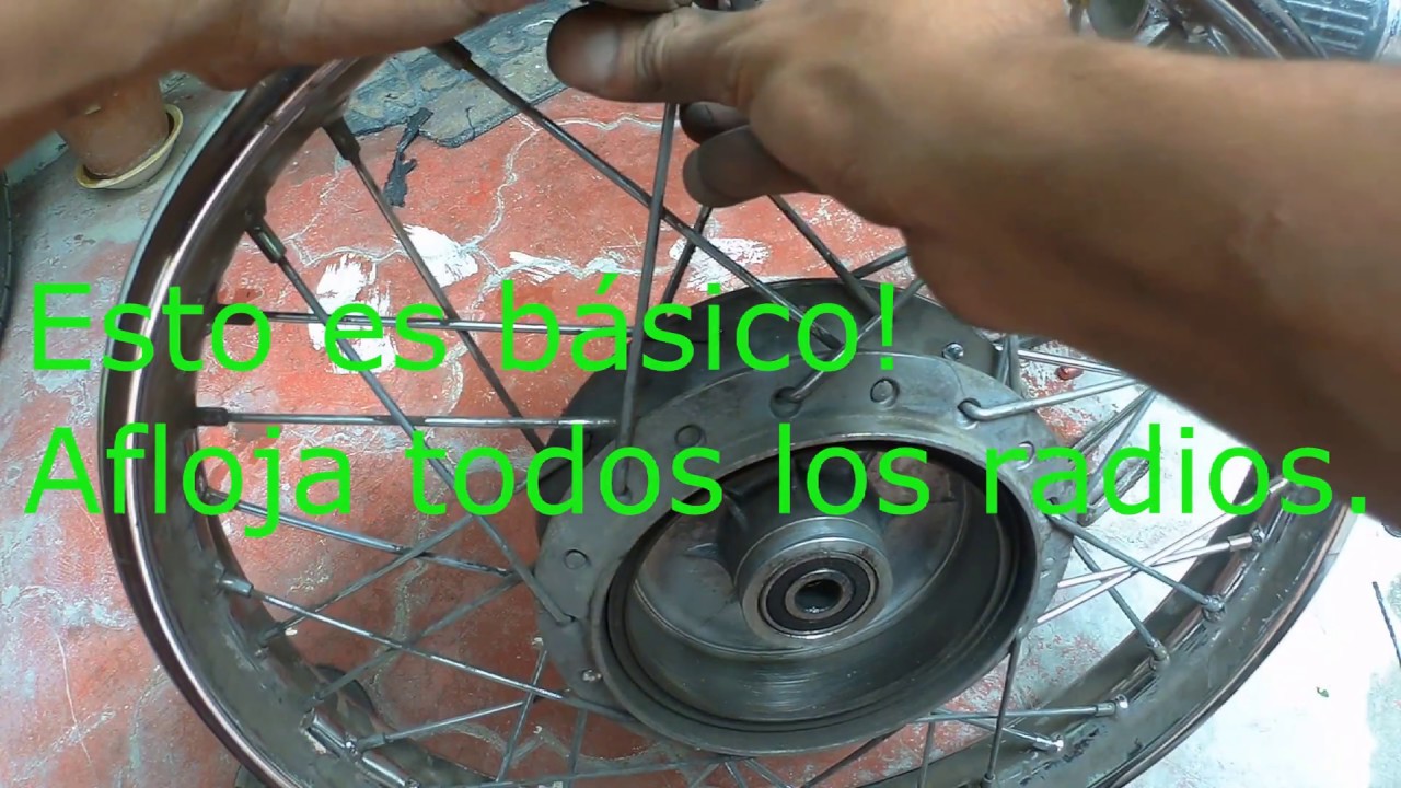 Evita que se rompan los radios / rayos de tu moto Metodo casero