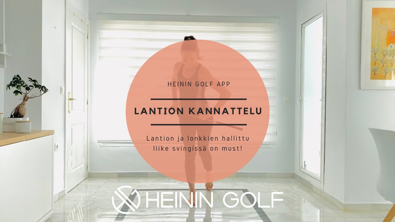 Opi lantion ja lonkkien oikea liike golfsvingissä näiden simppelien harjoitteiden avulla