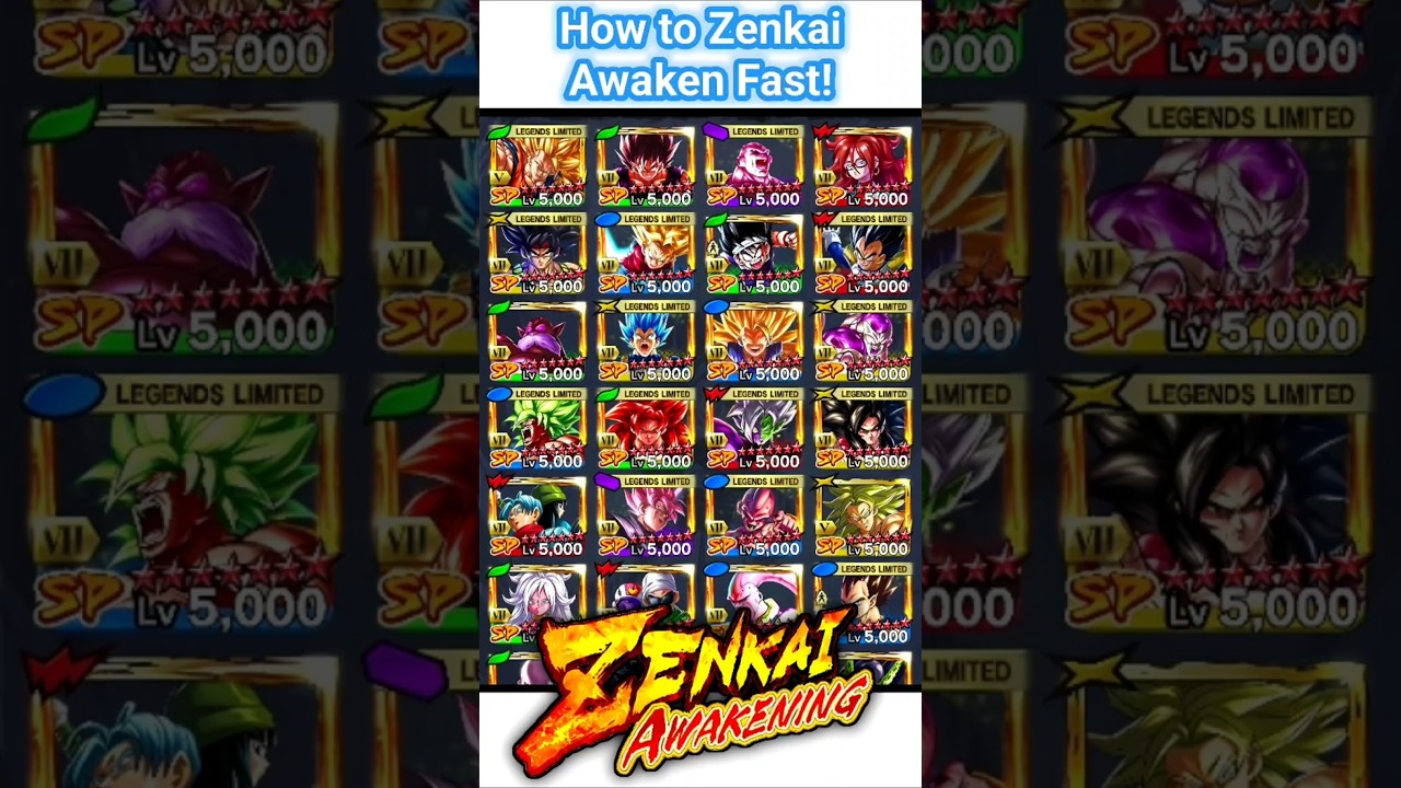 КАК БЫСТРО ПРОБУДИТЬ ЗЕНКАЙ! (Dragon Ball Legends)