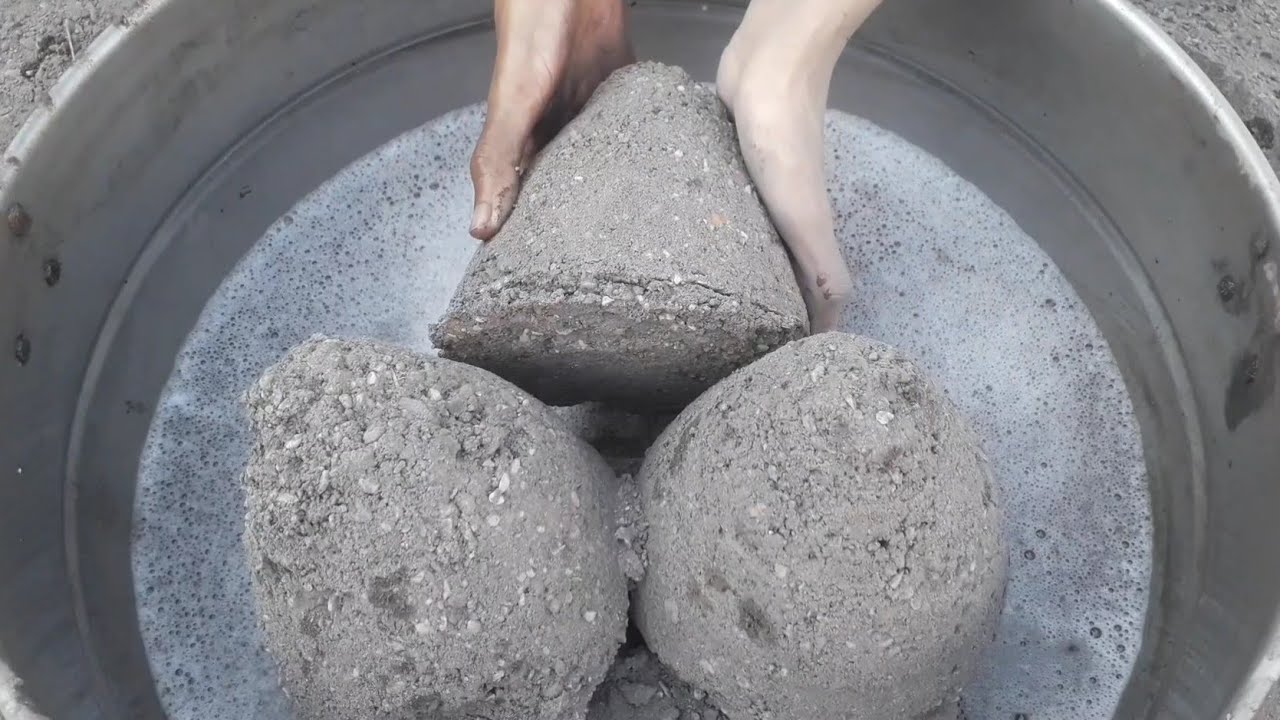 This new video is just bombastic🤤📸🖤🙌gmla Charment shapes crumbling in foamy water+dry ASMR😴 stormy⏳💦