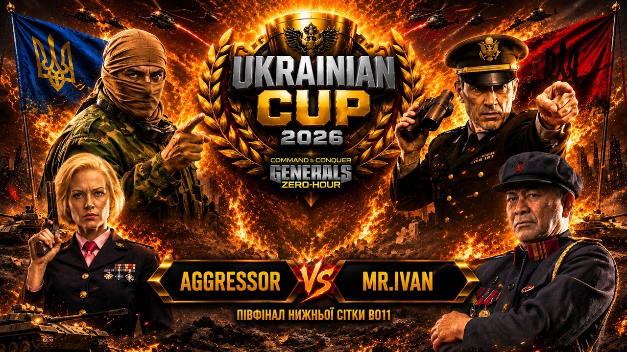 Mr.Ivan vs Aggressor ПІВФІНАЛ НИЖНЬОЇ СІТКИ BO 11 🏆 Ukrainian Cup 2026 ► C&C Generals Online