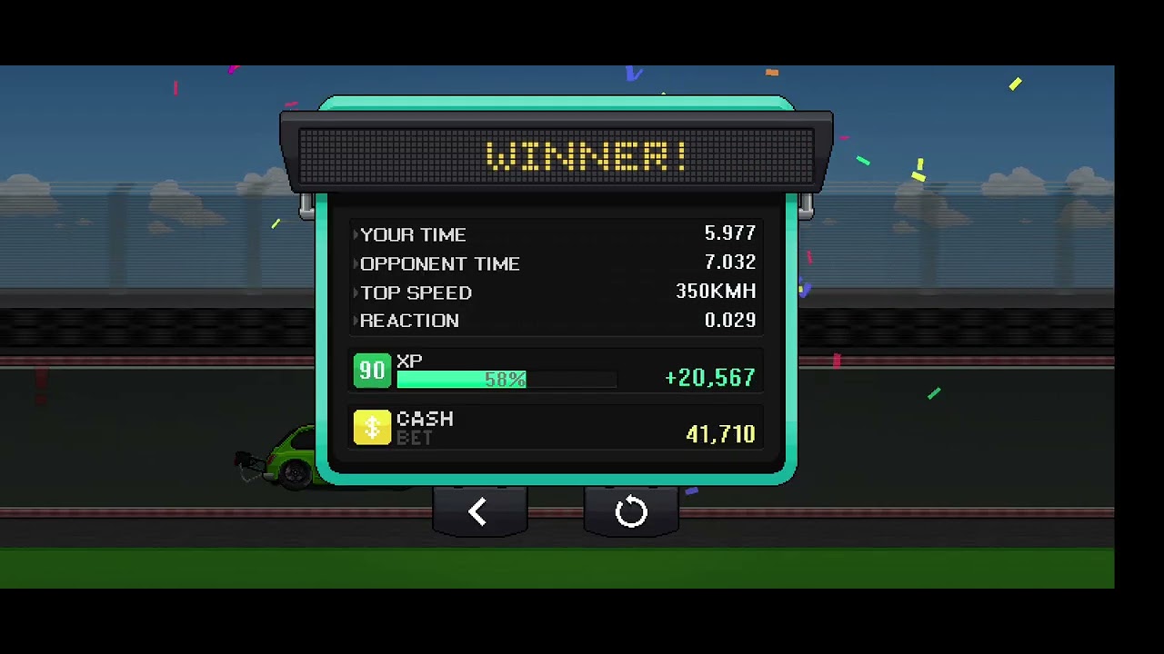 How to turn your car fast 5.977s in pixal car racer (super fast)
