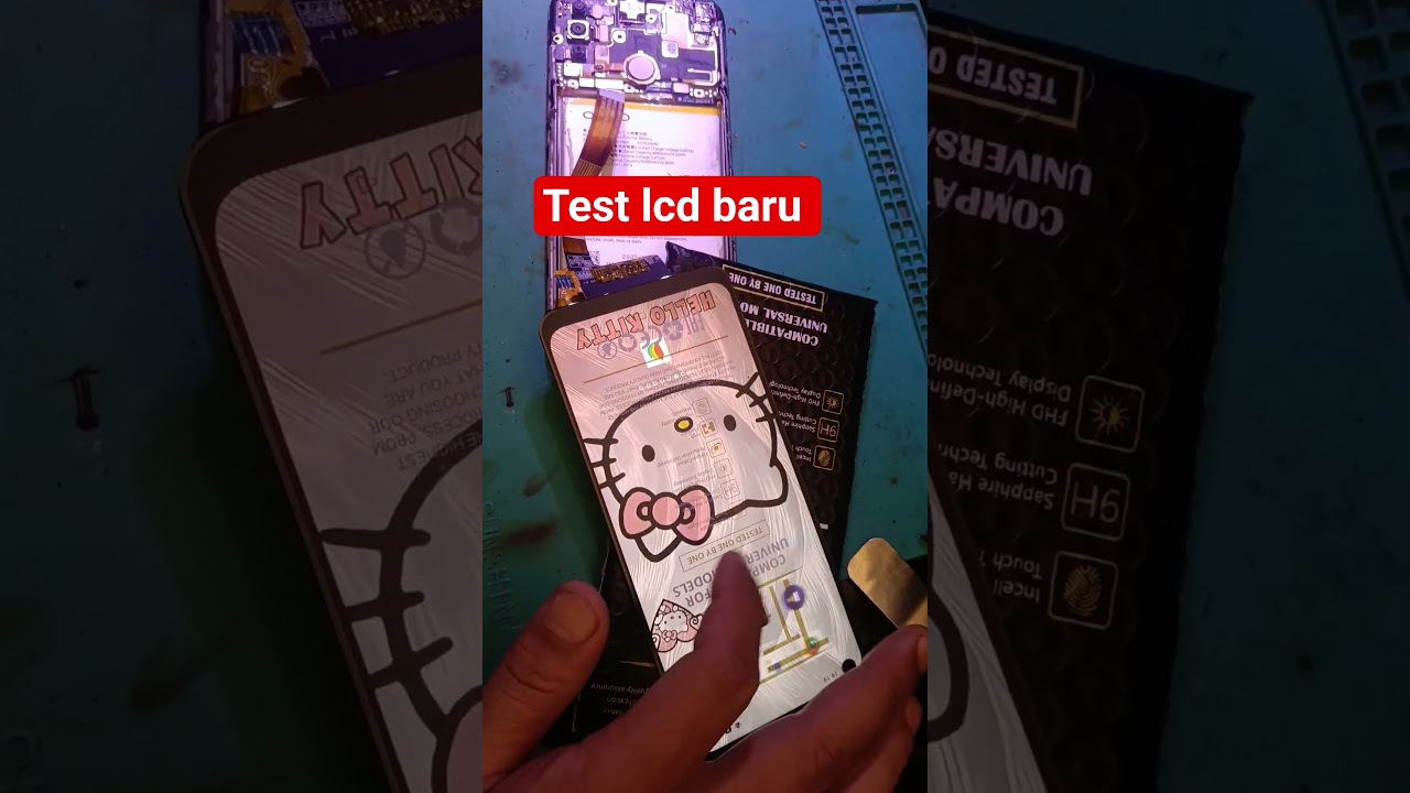 cara test LCD, cara test LCD hp baru, cara pasang LCD hp