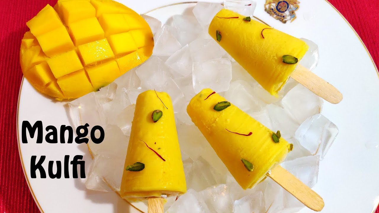 Mango Kulfi Recipe | मैंगो कुल्फी | Easy no cook mango kulfi | 5 min. Recipe | Anjali in the kitchen