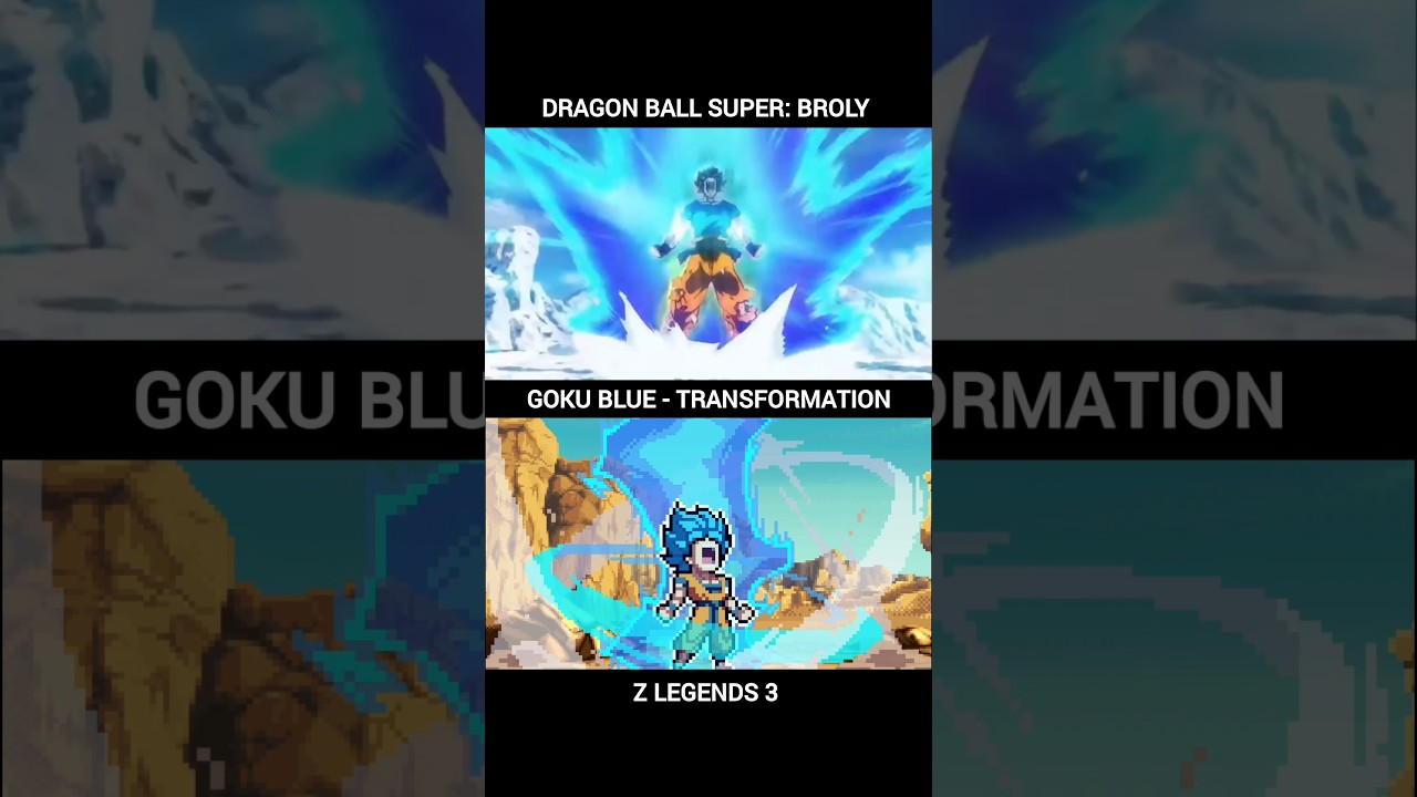 GOKU BLUE: TRANSFORMATION | DBS BROLY VS Z LEGENDS 3