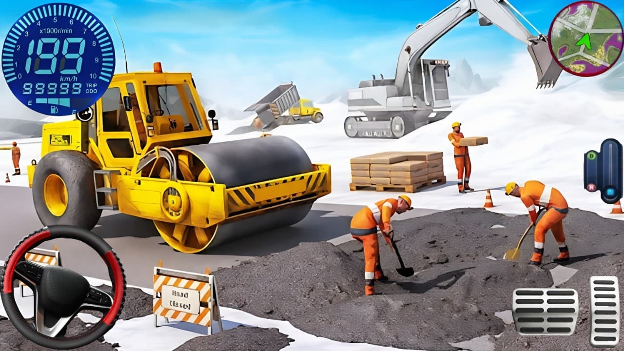 Railroad Builder Simulator 3D - Highway Excavator Construction JCB - Android GamePlay