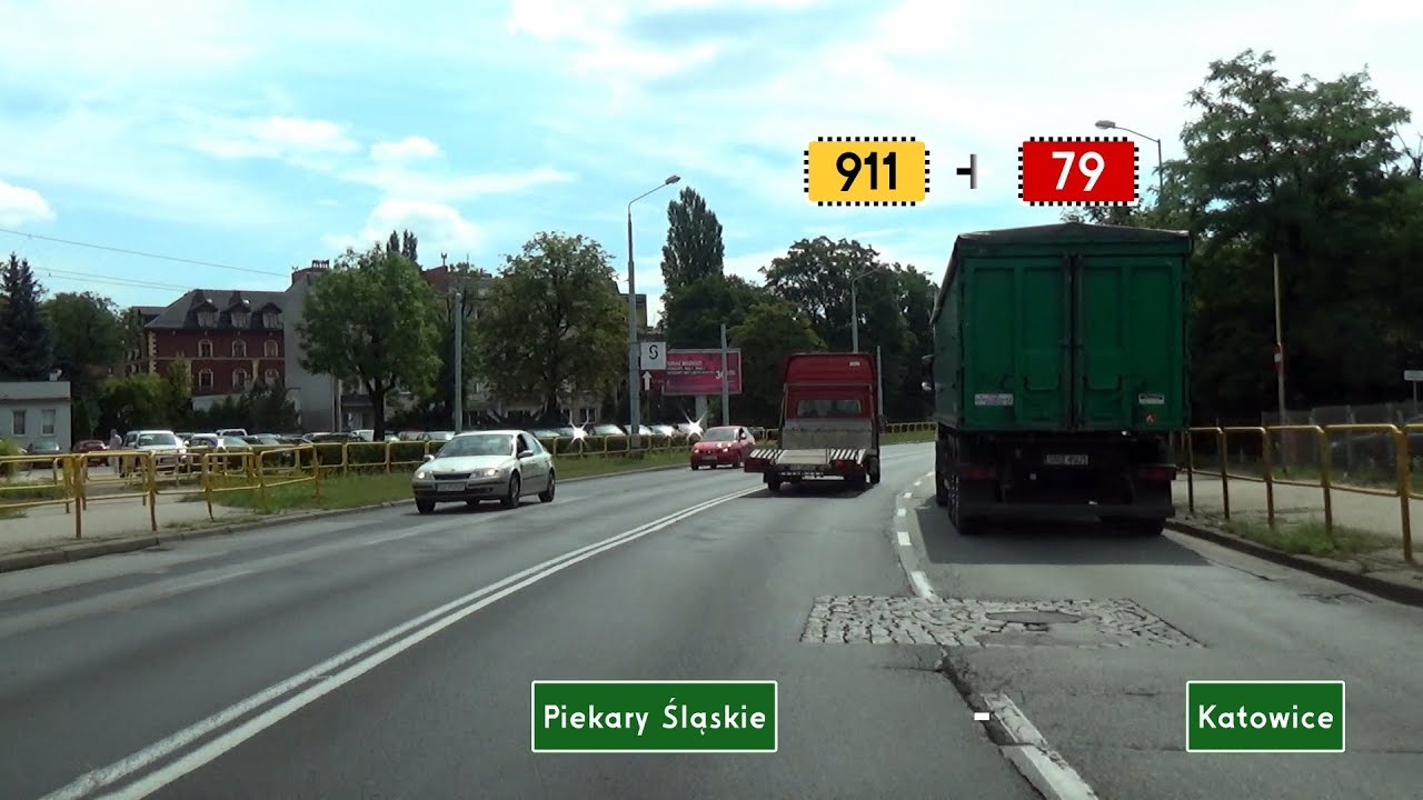 🇵🇱 DW911 + DK79: Piekary Śląskie - Katowice (2x)