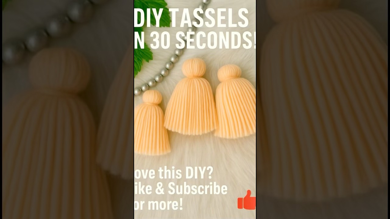 How to Make Tassels in 30 Seconds! | DIY Tassel Tutorial