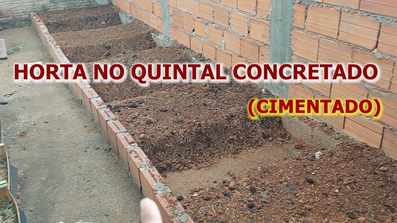 COMO FAZER UMA HORTA NO QUINTAL CIMENTADO - (CONCRETADO)